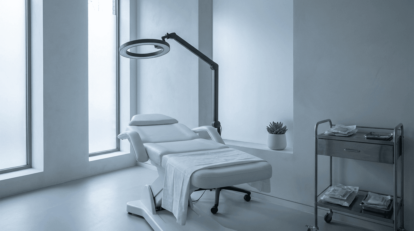 AI chatbot for cosmetic clinics in healthcare practices — source-grounded answers and human escalation.